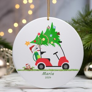 Personalisierte Golf Gopher-Verzierung, kundenspezifische Golf-Verzierung, Weihnachts-Golf-Verzierung, Golfwagen-Verzierung, niedliche Gopher-Golf-Verzierung