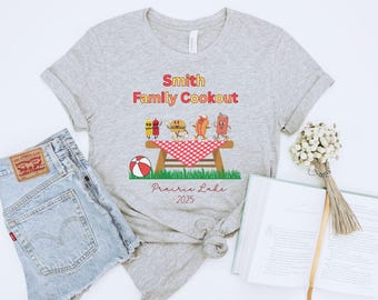 Personalized Family Cookout T-Shirt: Summer BBQ Reunion Apparel