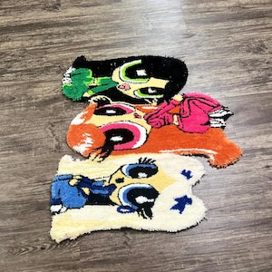 New Gen Power puff girls custom rug