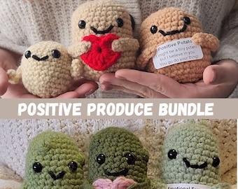 Positive Produce Bundle No Sew Amigurumi Two Pattern Crochet Pack