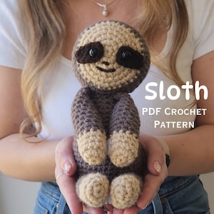 Crochet Pattern Sloth / Sloth Crochet Pattern / Crochet Sloth Pattern / Amigurumi Sloth / PDF Digital Crochet Pattern