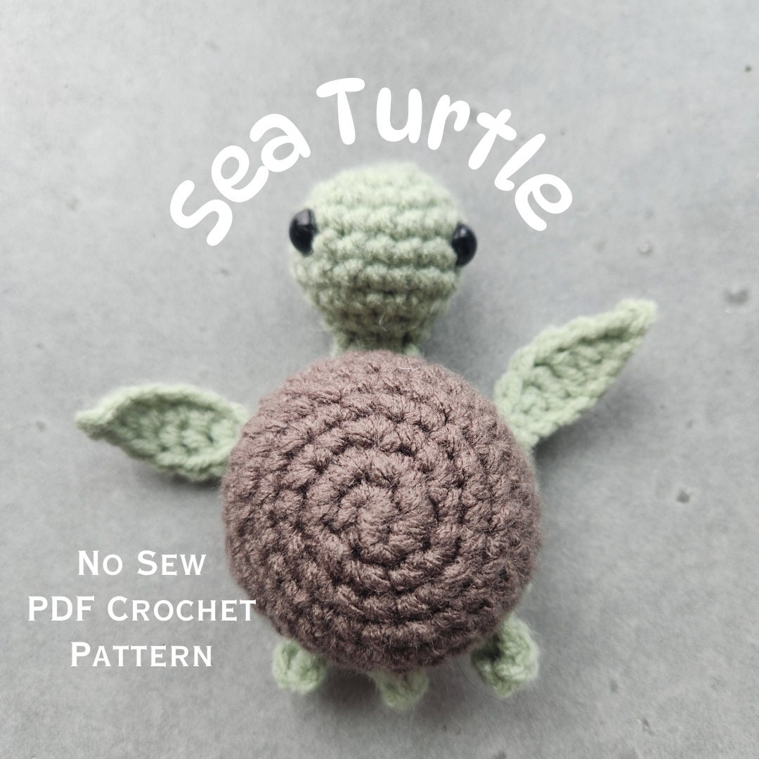 No Sew Sea Turtle Crochet Pattern: Beginner Amigurumi (PDF Pattern) - Etsy