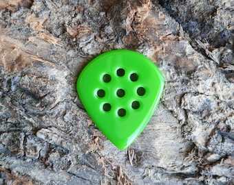 Púa de guitarra acrílica verde, Jazz III XL Form, 1,5 mm, 2 mm, 2,5 mm