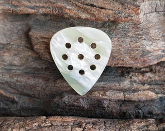 Púa de guitarra Galalith, púa hecha a mano, regalo de música jazz rock