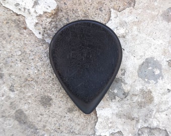 Púa de guitarra de madera, madera de ébano, púa de 4 mm