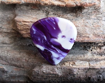 Púa de guitarra Catalin, púa antibacteriana, forma Paul Gilbert, hecha a mano