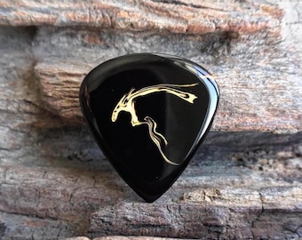 Púa de guitarra Catalin, púa coleccionable, 4 mm, hecha a mano