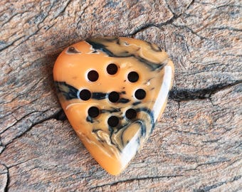 Púa de guitarra de catalina, púa antibacteriana, hecha a mano, grosor: 5 mm, 6 mm