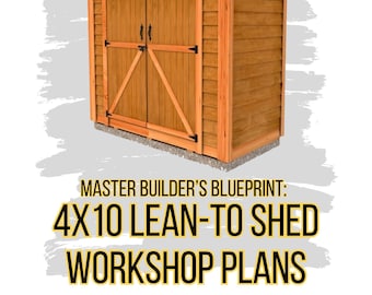 Get Lean: DIY 10x4 Shed Plan PDF for Efficient Space Maximization