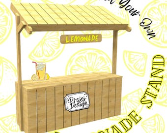 DIY Kids Lemonade Stand Woodworking Plan - Fun & Easy Project for Young Entrepreneurs!