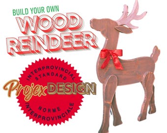 Festive DIY Wooden Reindeer Woodworking Plans