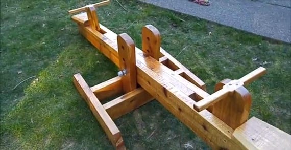 Picture Of Wooden Seesaw Wooden Seesaw GOLPIO Eibe Produktion Vertrieb GmbH  Co KG