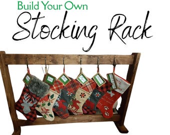 Customizable Stocking Rack Plan for the Perfect Holiday Display