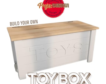 Customizable Toy Box PDF Plans/Beginners step-by-step guide