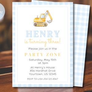 Invitation construction birthday invitation boy birthday invite boy construction birthday invite construction theme birthday invite