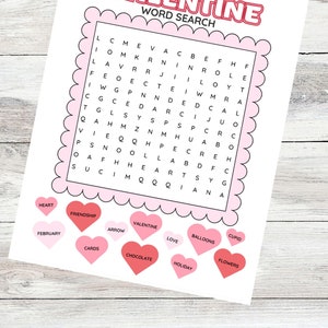 Valentine's Day Game Bundle for Kids Digital Instant Download, Cute ...