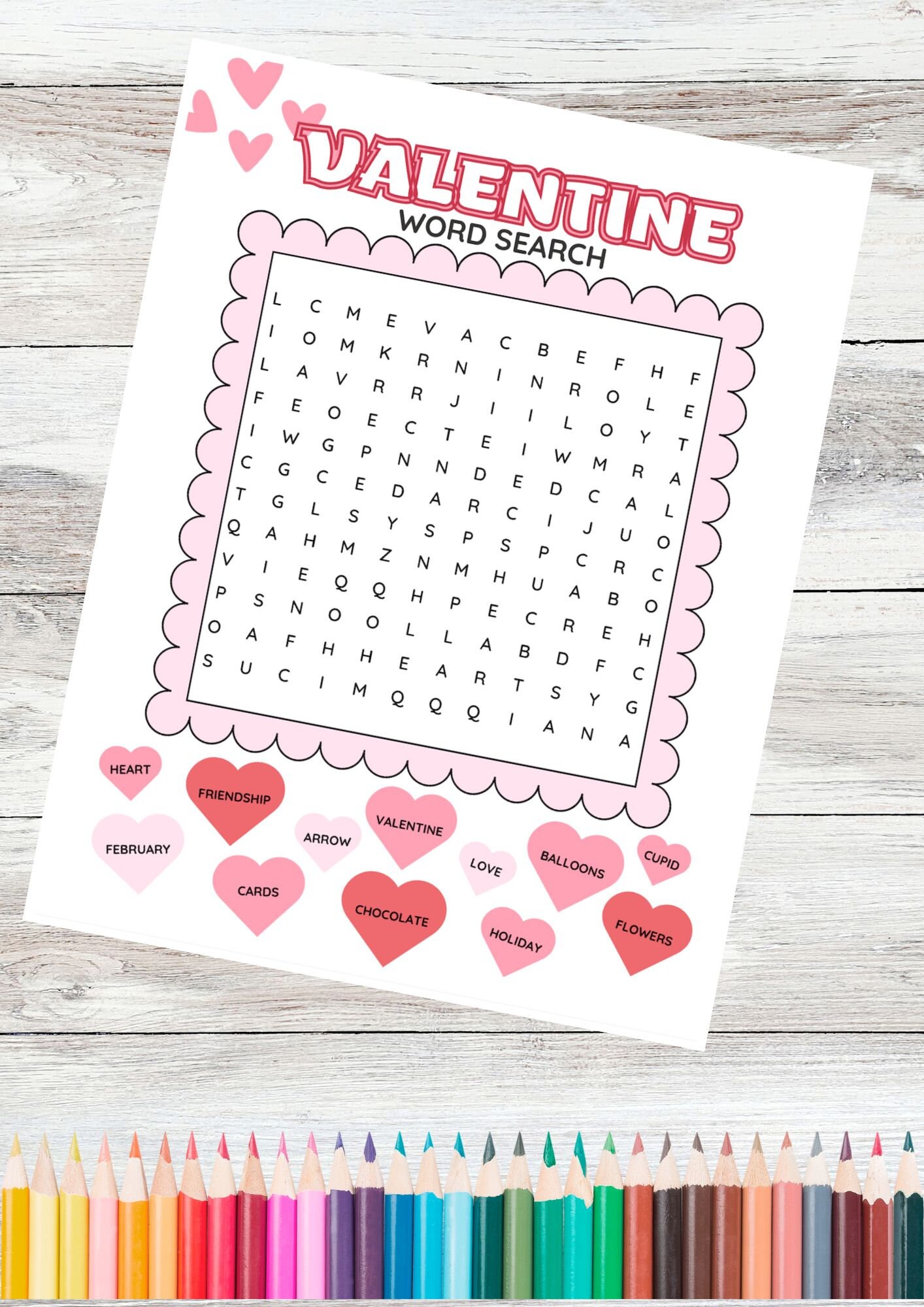 Valentine's Day Game Bundle for Kids Digital Instant Download, Cute ...