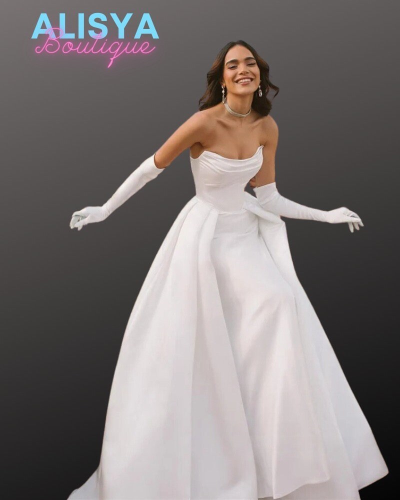 Elegant reception cheap dresses