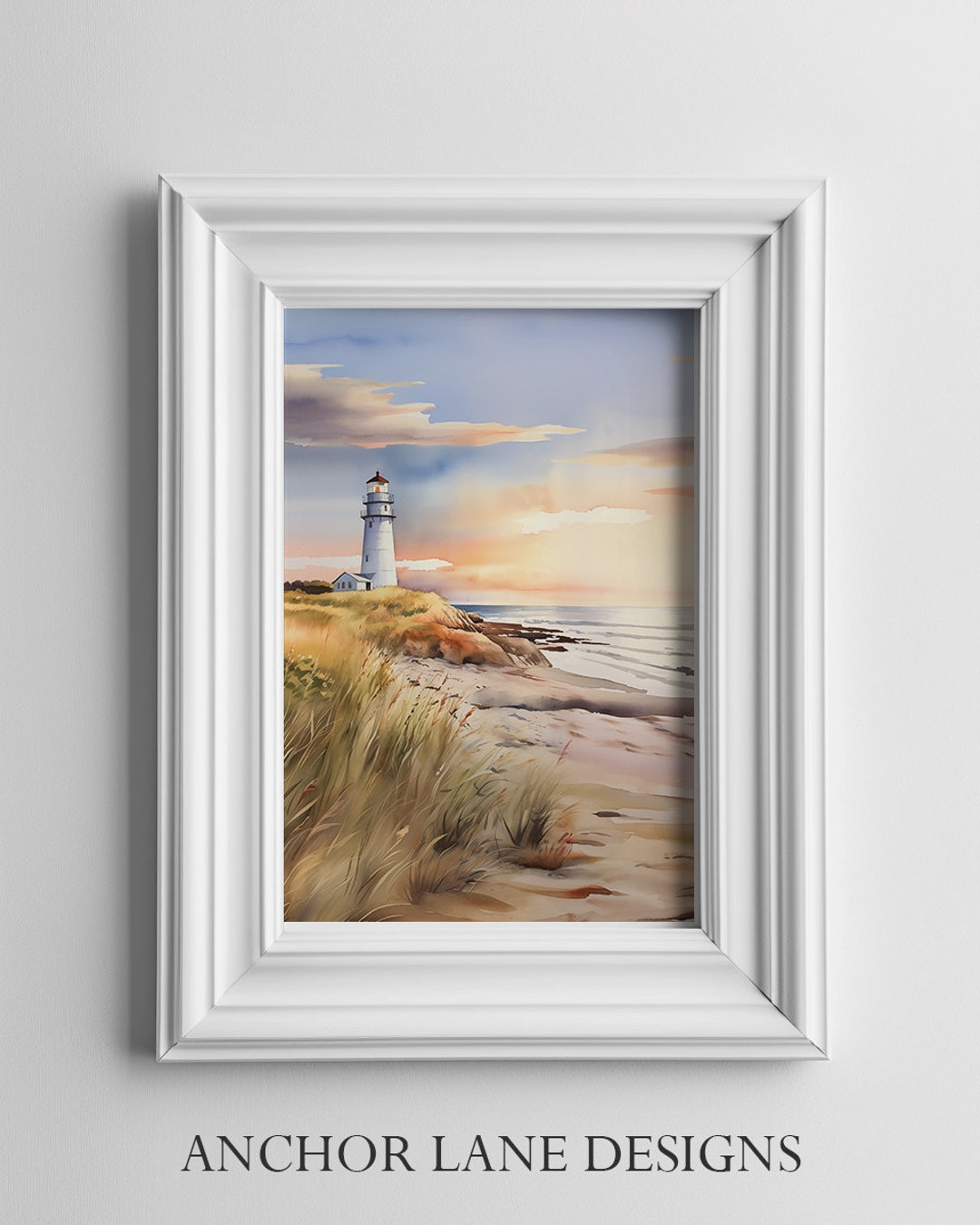 Lighthouse Morning | Digital Download | Printable Wall Art - Etsy
