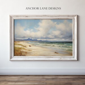 Lonely Beach Landscape |  Nautical Art | Digital Download | Printable Wall Art | Frame TV Art