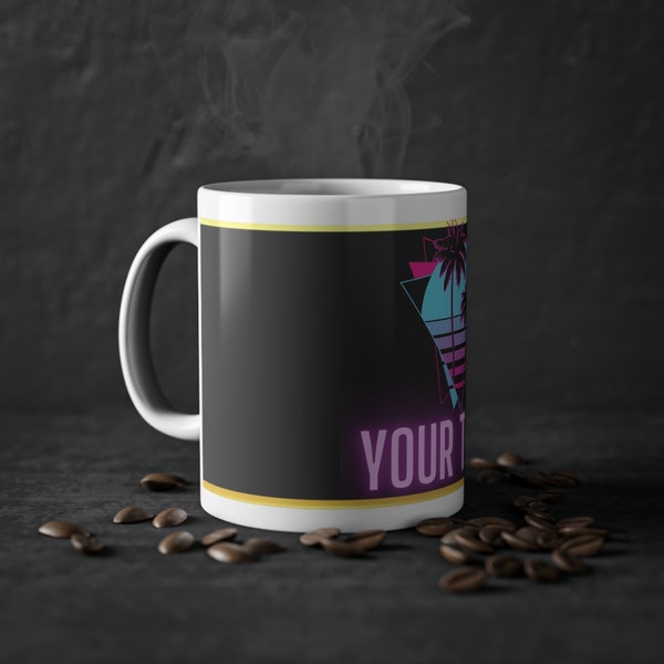 Personalisiere deine persönliche 80's Tasse I Personalisierbare Tasse I Geschenk für Sie und Ihn I Personalisiertes Individuelles Geschenk I