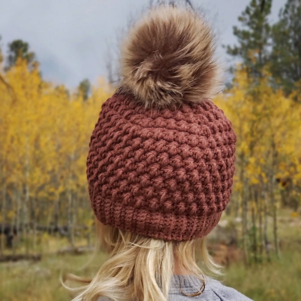 Crochet Patter: Bobble Stitch Beanie for winter or fall