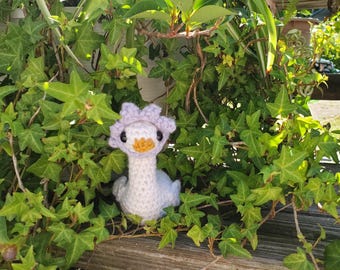 Gehaakt ganspatroon: bloemenmuts amigurumi, laag gestikt (pdf-patroon)