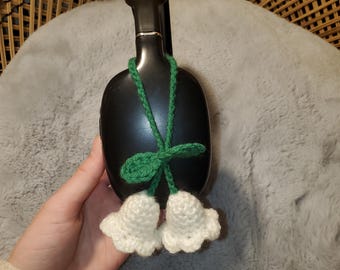 Lily of the Valley headphone accessory/ cord holder