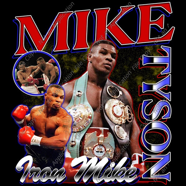 Mike Tyson tee PNG, shirt Design Shirts png, Printable Design, Instant Download and Ready To Print 300 dpi