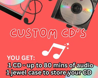 custom made cd with a case
