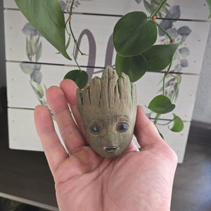 Baby Groot Inspired - Tree Man Succulent Planter Guardians Of The Galaxy Gift Flower Pot