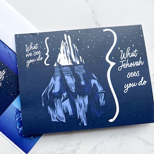 JW Card Greeting - Elder Shepherd - Iceberg Thank You Card Jehovahs Witness