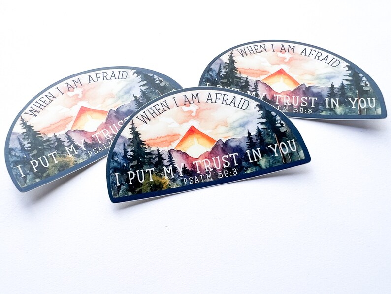 JW Sticker – When I Am Afraid Decal - Etsy