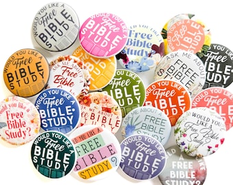 Free Bible Study Mixed Pins - JW Pioneer Field Ministry Gifts