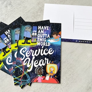 JW Geschenke Postkarten - Frohes neues Dienstjahr - Zeugen Jahwe Stammpionier