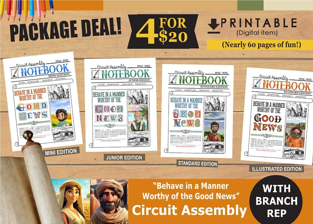 JW Kids Activity for Assembly PACKAGE DEAL- Behave in a Manner Worthy ...