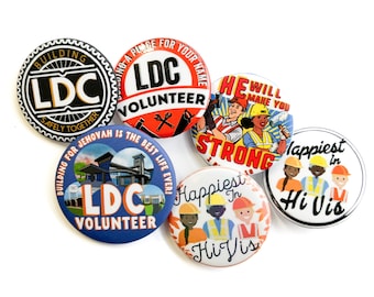 LDC Mixed Pins - JW Happiest in Hi Vis
