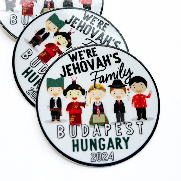 JW Gifts Special Convention Sticker Budapest Hungary- Declare The Good News - Jehovah's Witnesses