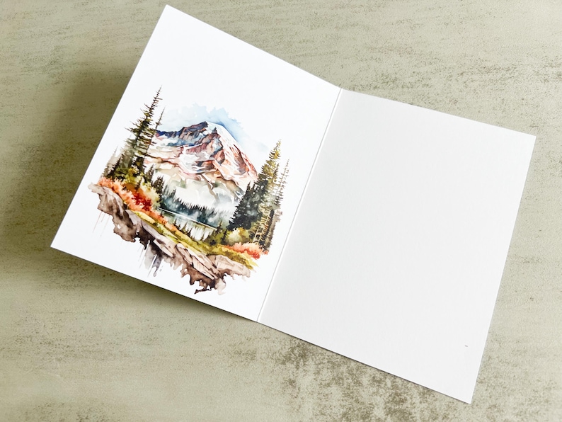 JW Card Greeting Thinking of You Mountain - Comfort Encouraging ...