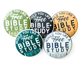 JW Pins -Would You Like A Free Bible Study - Pioneer Field Ministry