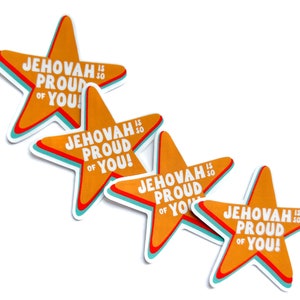 Jehovah is Proud of You - JW Gold Star