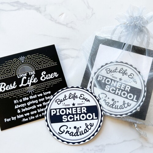 Sacs-cadeaux JW Pioneer School - Aimant et carte
