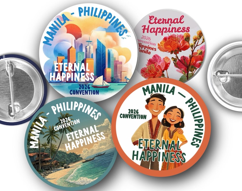Manila Button Pin JW Pins - Philippines Manila 2026 International Convention - Eternal ...