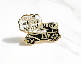 JW Enamel Pin - Declare The Good News 2024  - International Convention Jehovah's Witness