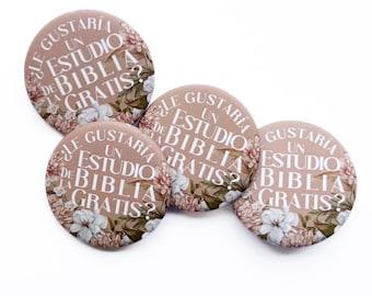 SPANISH Free Bible Study Pins - Pioneer Field Ministry JW