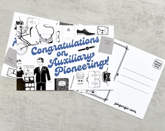 Cartoline JW - Congratulazioni per il tuo impegno pionieristico ausiliario