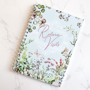 JW Return Visit Notebook - English Meadow- Ministry Supplies Jehovah's Witnesses