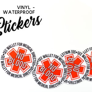 Sticker JW No Blood - Témoins de Jéhovah