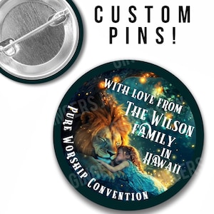 JW Pins - Custom Personalized 2025 Special Convention  - Pure Worship