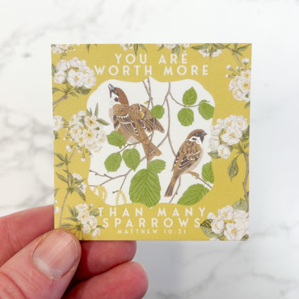 JW You Are Worth More Than Many Sparrows Anxiety Mini Cards - Etsy